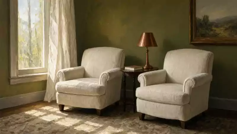 Two chairs in morning light